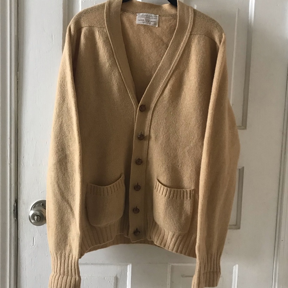 COPY - Lord Jeff Camel Tan Grandpa Cardigan Sweat…
